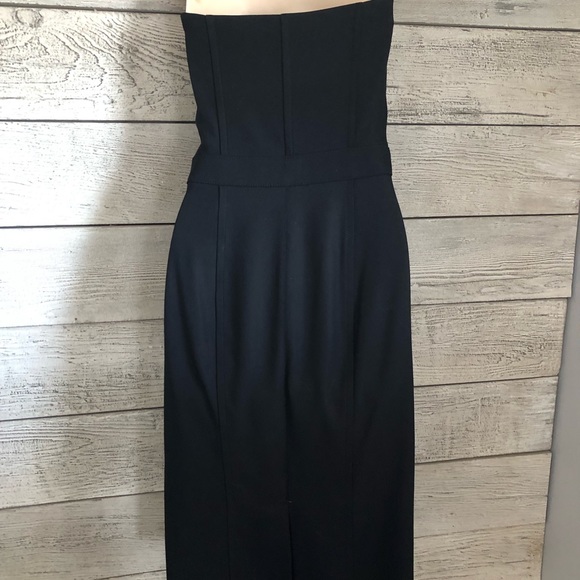 Stella McCartney Black Fitted Midi Bandeau Dress US 6 - Picture 5 of 7